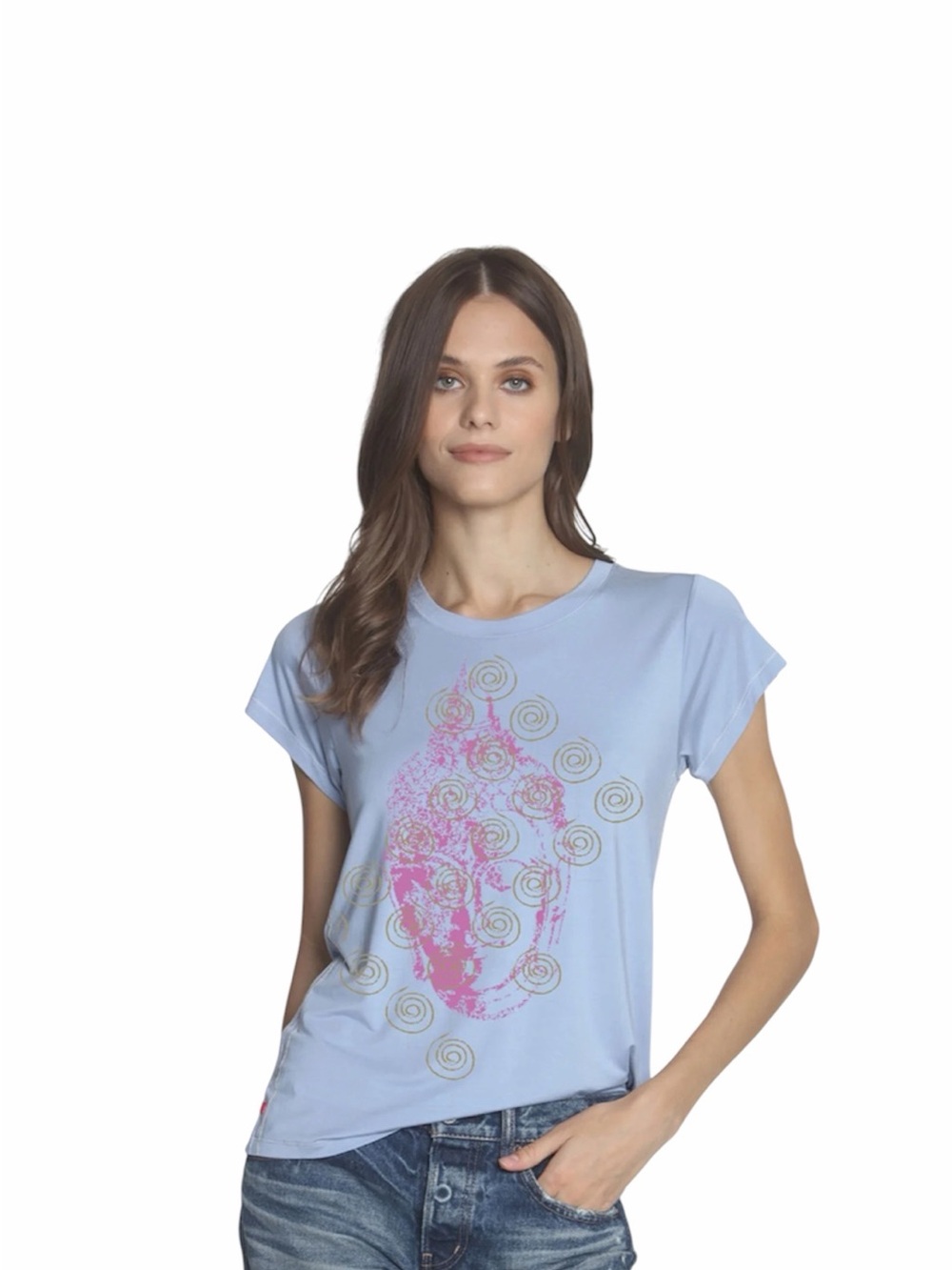 Label + thread Blue Moon Buddha Swirl Tee